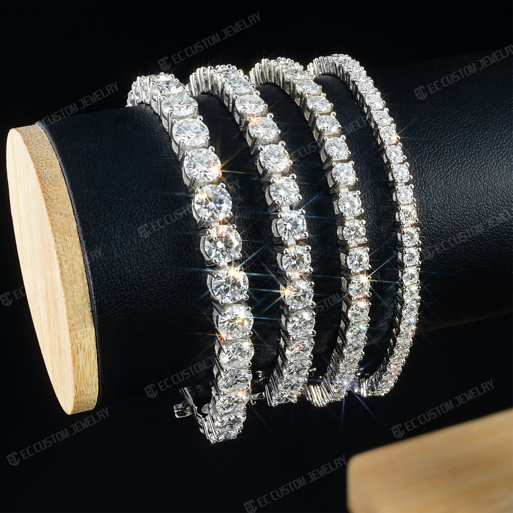 3/4/5/6mm Tennis Bracelet Diamond Iced Out