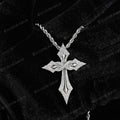 Iced Out Gothic Spike Cross Pendant 925 Sterling Silver VVS Moissanite Hip Hop Jewelry 6