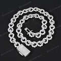 12MM INFINITY LINK CHAIN ICED OUT NECKLACE